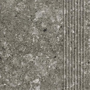 Paradyż Rockstar Grafit Stopnica Prosta 30x30