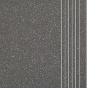 Paradyż Pulsar Plus Grafit Stopnica prosta Mat 30x30