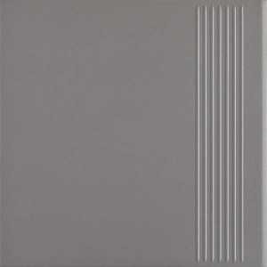 Paradyż Bazo Nero Stopnica Prosta  Gres Monokolor  Mat.30x30
