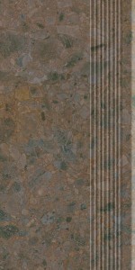Paradyż Scaliano Brown Stopnica Prosta 30x60 