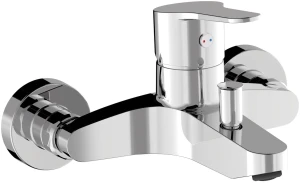Tres BASE bateria ścienna wannowa 21517010 z kpl. natryskowym