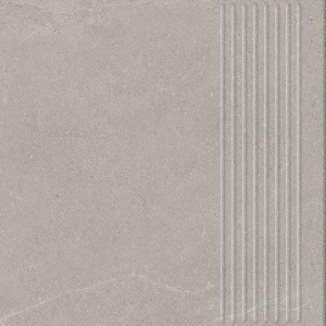 Paradyż Rokton Grey Stopnica Prosta STR Mat 30x30  