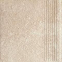 Paradyż Scandiano Beige Stopnica Prosta 30x30