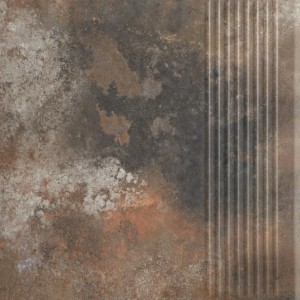 Paradyż Octane Ochra Stopnica Prosta 30x30