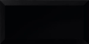 Tubądzin Płytka ścienna Joy czarna STR 22,3X44,8 