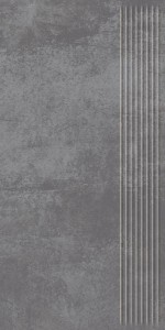 Paradyż EMBERRO DARK GREY STOPNICA PROSTA 30X60  