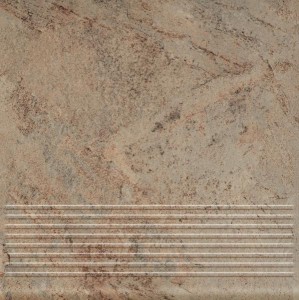 Paradyż Mattone Pietra Beige Stopnica Prosta 30x30  