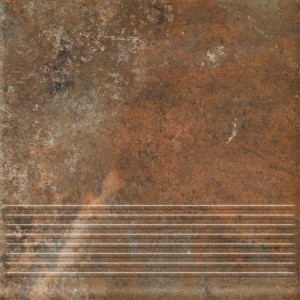 Paradyż Arteon Brown Stopnica Prosta 30x30  