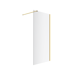 Excellent Vidoq walk-in ścianka prysznicowa prosta 90x200 złoty szczotkowany
