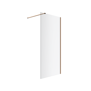 Excellent Vidoq walk-in ścianka prysznicowa prosta 90x200 miedziany szczotkowany