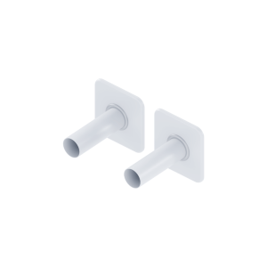 Excellent Caldo 2x rozeta pojedyncza maskująca zawory grzejnikowe biały mat