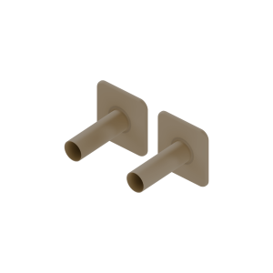 Excellent Caldo 2x rozeta pojedyncza maskująca zawory grzejnikowe cappucino