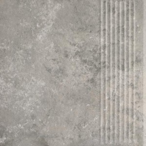 Paradyż Octane Grafit Stopnica Prosta 30x30 