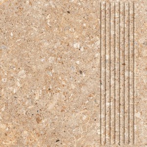 Paradyż Rockstar Brown Stopnica Prosta  30x30  