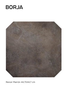 Borja Renoir Marron Mat 45x45